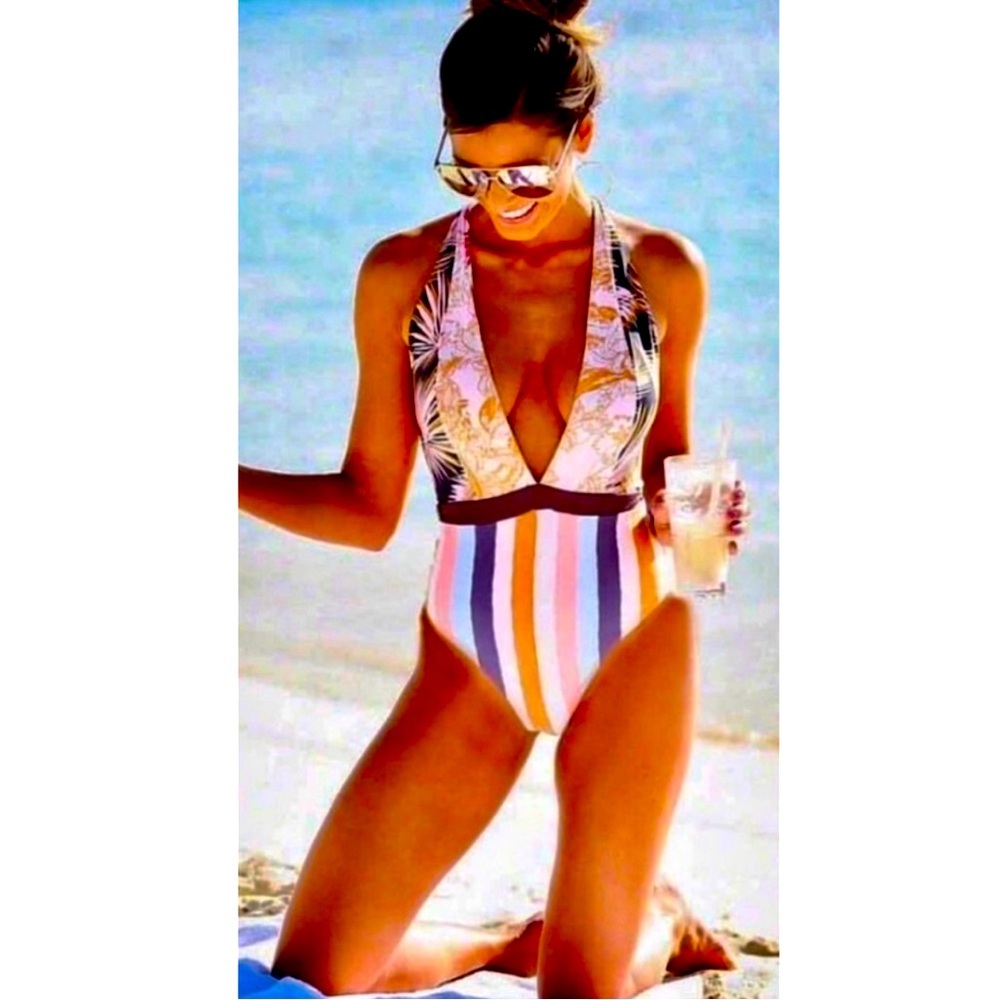 Maaji Rainbow Jungle One Piece Swimsuit.
